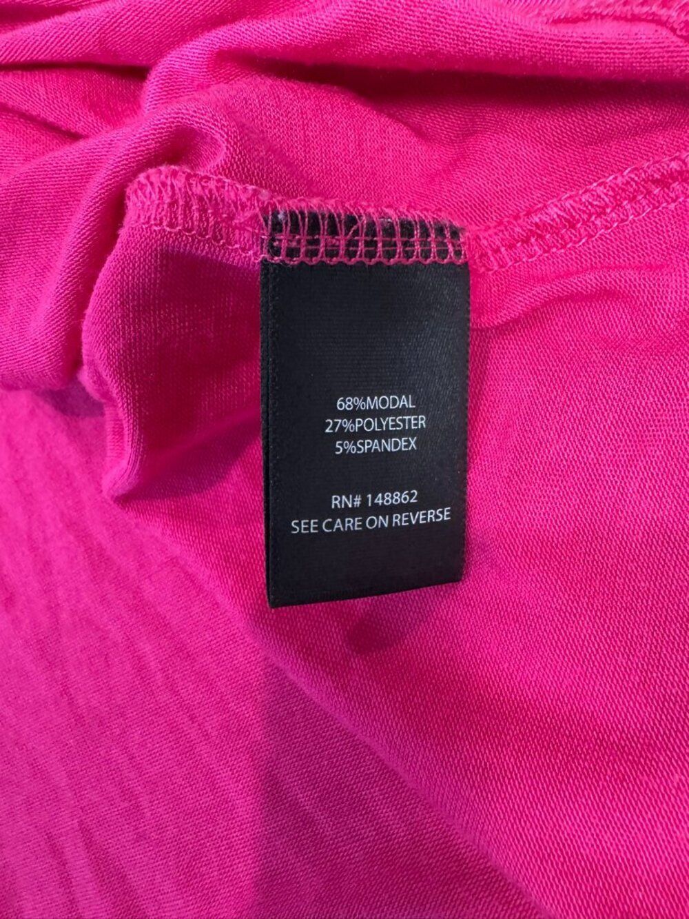 Torrid Magenta Drape Front Jersey Sleeveless Top Size 00/Medium I30 - Picture 4 of 6